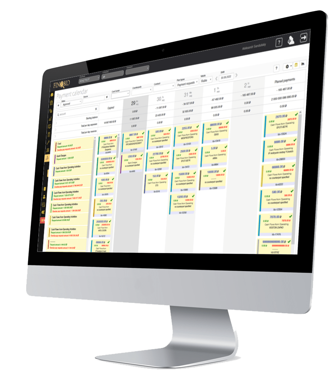Календарь платежей Финоко