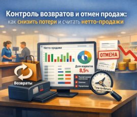 Контроль возвратов и отмен продаж