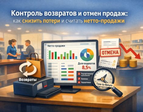 контроль возвратов и отмен продаж